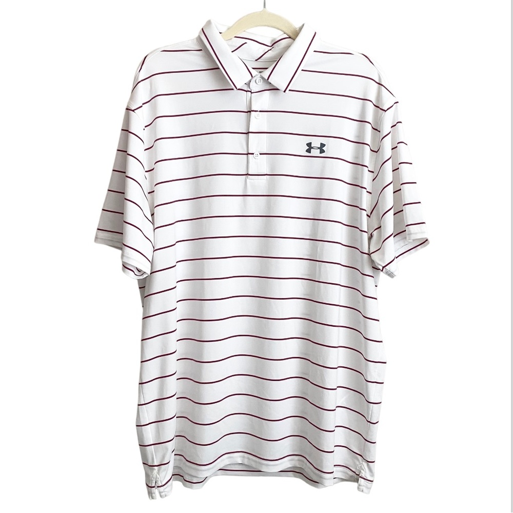 Under Armour Stripe Loose Polo Shirt